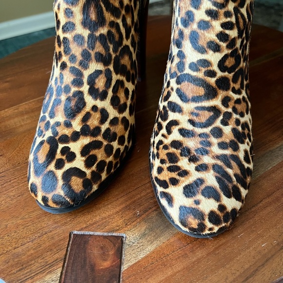 Katherine Kelly Jaymie Natural Calf Hair Leopard Print Boots - Picture 5 of 14